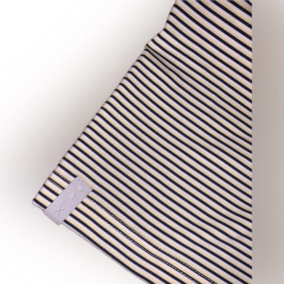 RLX Ralph Lauren Golf Black Navy Stripe Performance Polo Shirt Wicking M NO LOGO - Picture 7 of 7